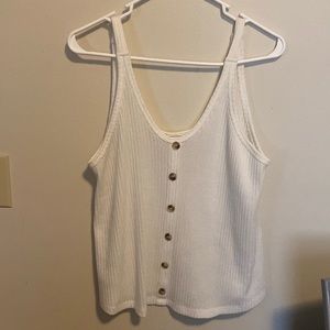 Style Rack White Tank Top- Small